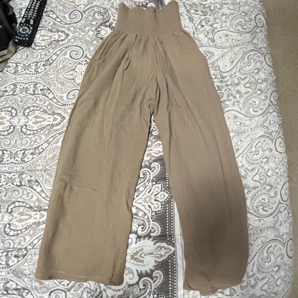 Mahina high-waisted linen pants